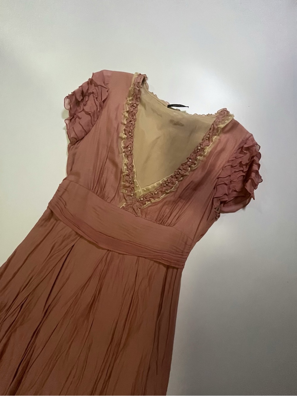 elie tahari blush pink bubble dress